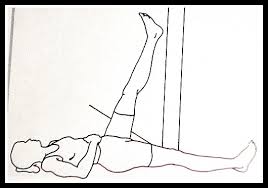 Woman athlete with fascial movement tape
