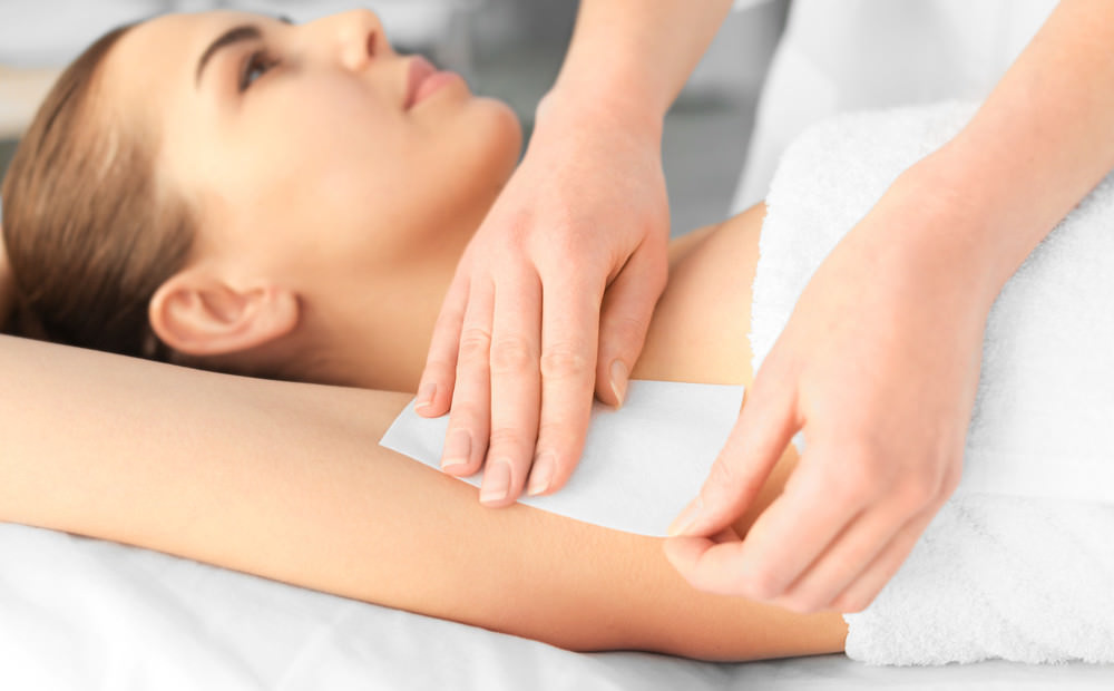 Lady receiving a Waxing Treatment in Stockton, CA